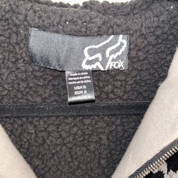 Fox Racing Leopard Fleece Zip Hoodie Sz S– Cozy Cool Vibes - Picture 6 of 6